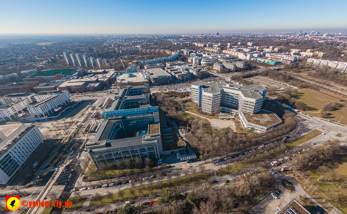 15.02.2023 - Luftbilder Perlach Plaza, Allianz, Wacker, Rentenversicherung, PEP